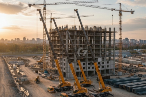 Alquiler de grúas para obras y montajes – Geoobras